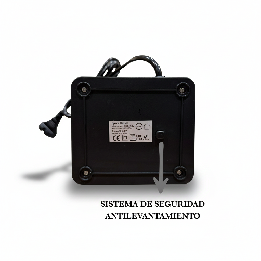 Calefactor eléctrico cuadrado 1000W